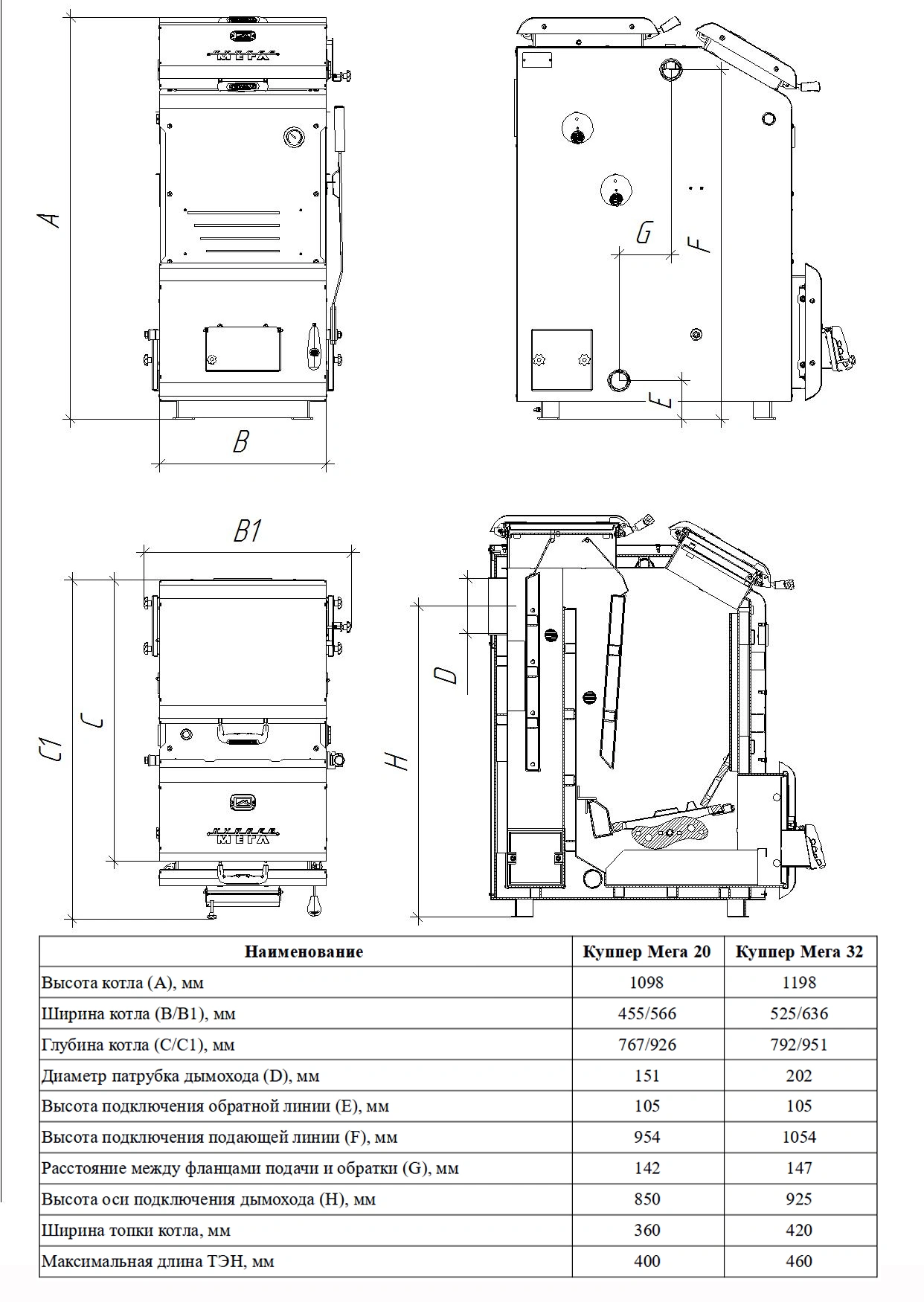 Котел для дома Куппер МЕГА-16 - Теплодар