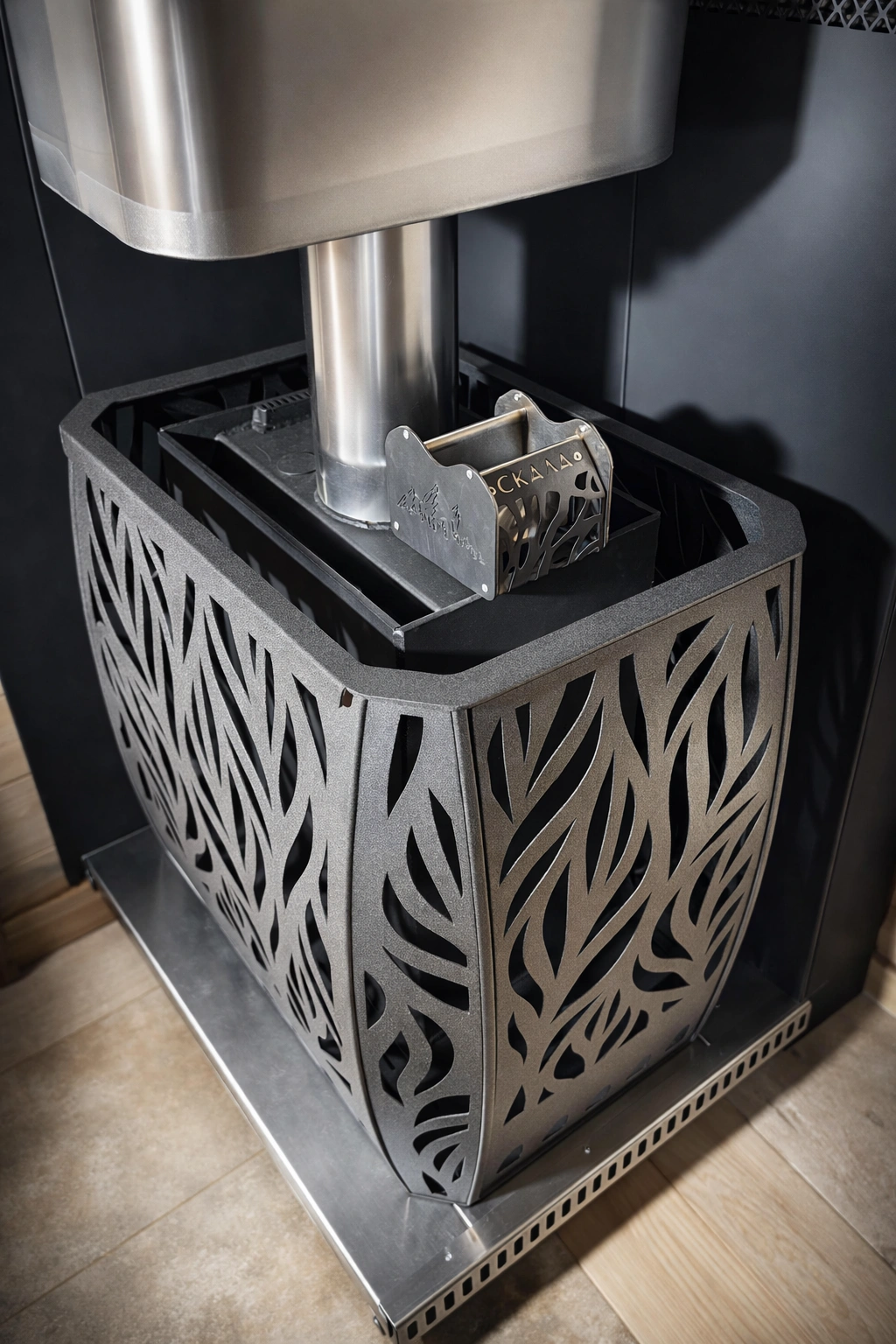 Печь для бани Скала 12Т стекло - Теплодар